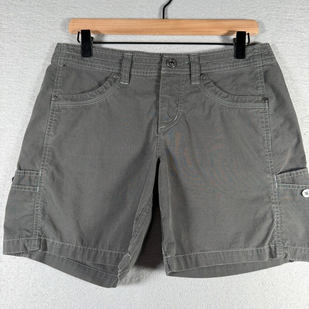 Kuhl Splash 5.5 Shorts Womens 6 Charcoal Gray Cargo Hiking Outdoor 6110
